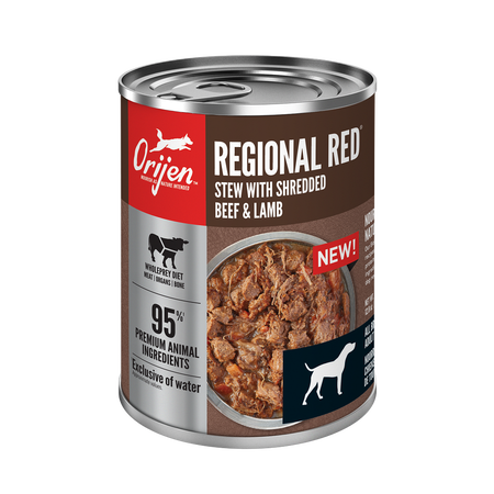 Regional red dog food sales